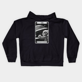 Alien not believe in humans Kids Hoodie